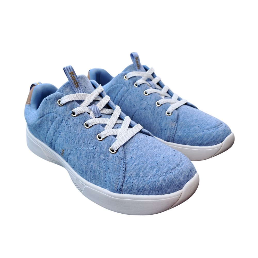 Keds Bliss V-Lite Blue Heather Jersey Blissfoam Sneakers KW-BLISLC-5A Womens 8M